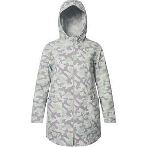 Womens Plus size 1X NUAGE Camouflage Raincoat Hooded Jacket‎